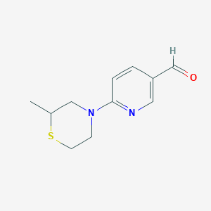 6-(2-Methylthiomorpholin-4-yl)pyridine-3-carbaldehyde