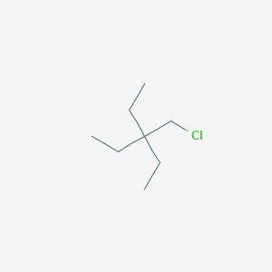 molecular formula C8H17Cl B13170689 3-(Chloromethyl)-3-ethylpentane 