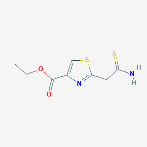 Ethyl 2-(carbamothioylmethyl)-1,3-thiazole-4-carboxylate