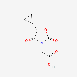 2-(5-Cyclopropyl-2,4-dioxo-1,3-oxazolidin-3-yl)acetic acid