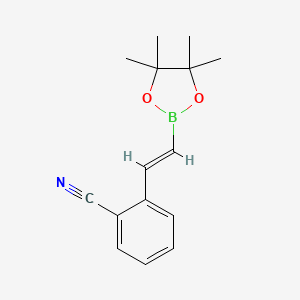 2-[2-(Tetramethyl-1,3,2-dioxaborolan-2-yl)ethenyl]benzonitrile