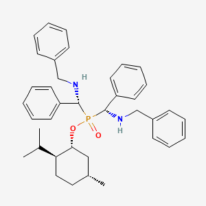 (1R,2S,5R)-2-isopropyl-5-methylcyclohexyl bis[(R)-(benzylamino)(phenyl)methyl]phosphinate