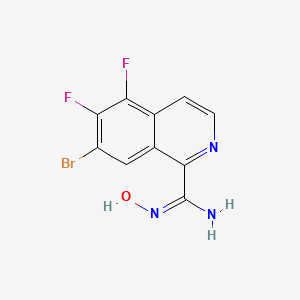 (E)-7-Bromo-5,6-difluoro-N'-hydroxyisoquinoline-1-carboximidamide