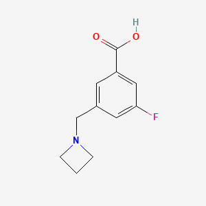 3-[(Azetidin-1-yl)methyl]-5-fluorobenzoic acid