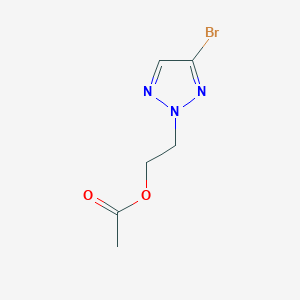 molecular formula C6H8BrN3O2 B13170808 2-(4-Bromo-2H-1,2,3-triazol-2-yl)ethyl acetate 