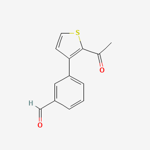 3-(2-Acetylthiophen-3-YL)benzaldehyde