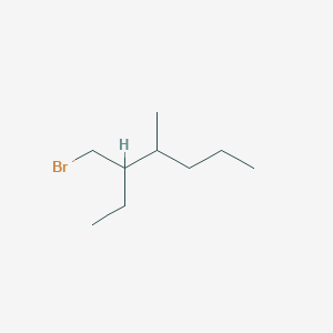 molecular formula C9H19Br B13170831 3-(Bromomethyl)-4-methylheptane 