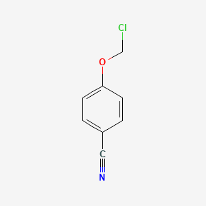 molecular formula C8H6ClNO B13170843 4-(Chloromethoxy)benzonitrile 