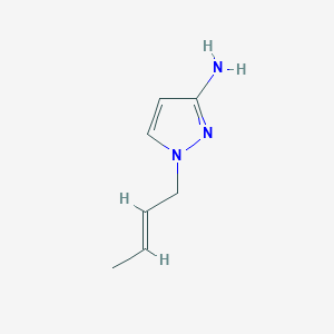 molecular formula C7H11N3 B13170860 1-(But-2-en-1-yl)-1H-pyrazol-3-amine 