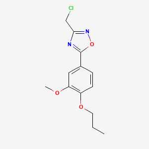 3-(Chloromethyl)-5-(3-methoxy-4-propoxyphenyl)-1,2,4-oxadiazole