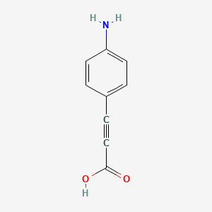 molecular formula C9H7NO2 B13170918 3-(4-Aminophenyl)prop-2-ynoic acid 