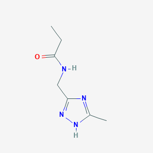 N-[(5-Methyl-1H-1,2,4-triazol-3-yl)methyl]propanamide