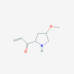 molecular formula C8H13NO2 B13170951 1-(4-Methoxypyrrolidin-2-yl)prop-2-en-1-one 