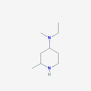 molecular formula C9H20N2 B13171023 N-ethyl-N,2-dimethylpiperidin-4-amine 