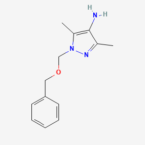 1-[(Benzyloxy)methyl]-3,5-dimethyl-1H-pyrazol-4-amine