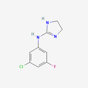 N-(3-Chloro-5-fluorophenyl)-4,5-dihydro-1H-imidazol-2-amine