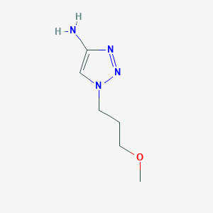 molecular formula C6H12N4O B13171100 1-(3-Methoxypropyl)-1H-1,2,3-triazol-4-amine 