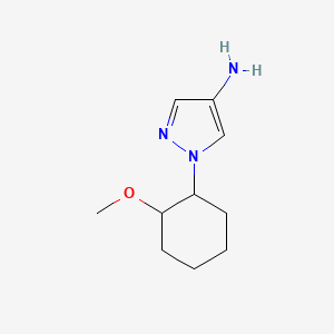 molecular formula C10H17N3O B13171139 1-(2-Methoxycyclohexyl)-1H-pyrazol-4-amine 