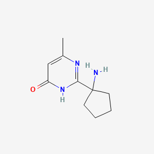 2-(1-Aminocyclopentyl)-6-methyl-3,4-dihydropyrimidin-4-one