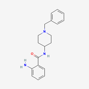 molecular formula C19H23N3O B1317116 2-氨基-N-(1-苄基哌啶-4-基)苯甲酰胺 CAS No. 83425-16-5