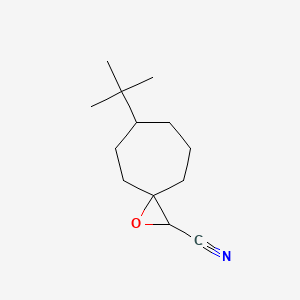 6-tert-Butyl-1-oxaspiro[2.6]nonane-2-carbonitrile