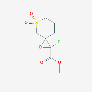 Methyl 2-chloro-7,7-dioxo-1-oxa-7lambda6-thiaspiro[2.5]octane-2-carboxylate