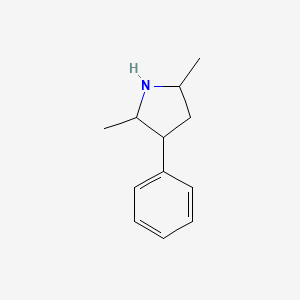 molecular formula C12H17N B13171181 2,5-Dimethyl-3-phenyl-pyrrolidine 