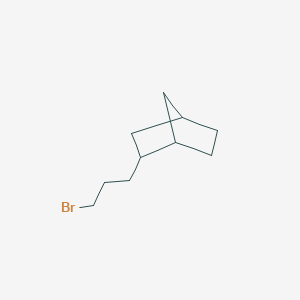 molecular formula C10H17Br B13171196 2-(3-Bromopropyl)bicyclo[2.2.1]heptane 