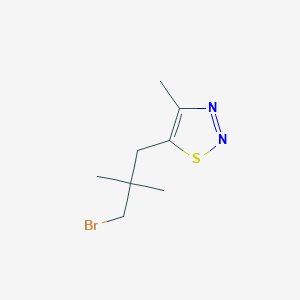 5-(3-Bromo-2,2-dimethylpropyl)-4-methyl-1,2,3-thiadiazole