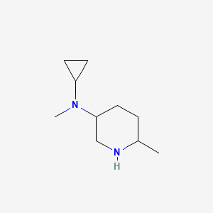 molecular formula C10H20N2 B13171239 N-Cyclopropyl-N,6-dimethylpiperidin-3-amine 