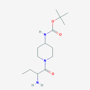 tert-butyl N-[1-(2-aminobutanoyl)piperidin-4-yl]carbamate