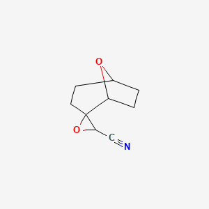 molecular formula C9H11NO2 B13171279 8-Oxaspiro[bicyclo[3.2.1]octane-2,2'-oxirane]-3'-carbonitrile 