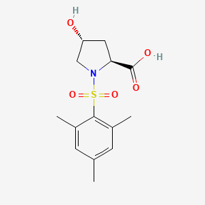 (2S,4R)-4-hydroxy-1-(mesitylsulfonyl)pyrrolidine-2-carboxylic acid