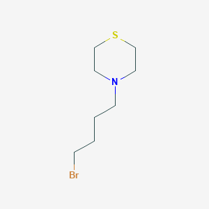 molecular formula C8H16BrNS B13171308 4-(4-Bromobutyl)thiomorpholine 