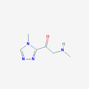 1-(4-Methyl-4H-1,2,4-triazol-3-yl)-2-(methylamino)ethan-1-one