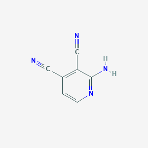 molecular formula C7H4N4 B13171333 2-Aminopyridine-3,4-dicarbonitrile 