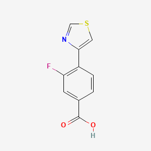 3-Fluoro-4-(1,3-thiazol-4-yl)benzoic acid