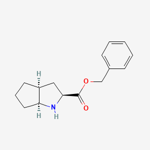 B1317138 (2S,3aS,6aS)-Benzyl octahydrocyclopenta[b]pyrrole-2-carboxylate CAS No. 93779-31-8