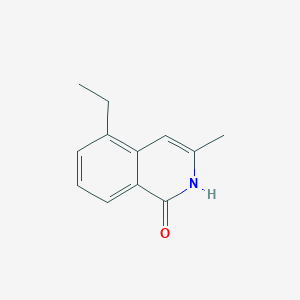 molecular formula C12H13NO B13171380 5-Ethyl-3-methyl-1,2-dihydroisoquinolin-1-one 