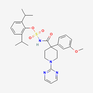 2,6-Diisopropylphenyl{[4-(3-Methoxyphenyl)-1-pyrimidin-2-ylpiperidin-4-yl]carbonyl}sulfamate