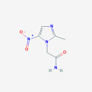 molecular formula C6H8N4O3 B13171399 2-(2-Methyl-5-nitro-1H-imidazol-1-yl)acetamide 