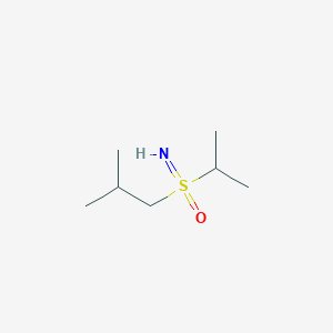 molecular formula C7H17NOS B13171409 Imino(2-methylpropyl)(propan-2-yl)-lambda6-sulfanone 