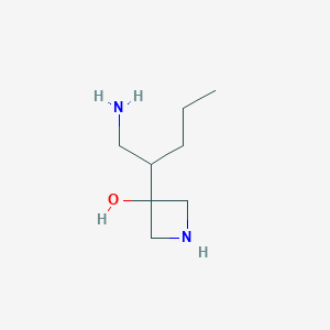 3-(1-Aminopentan-2-YL)azetidin-3-OL