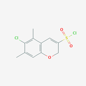 6-chloro-5,7-dimethyl-2H-chromene-3-sulfonyl chloride