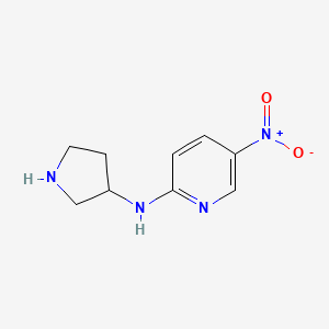 5-Nitro-N-(pyrrolidin-3-yl)pyridin-2-amine