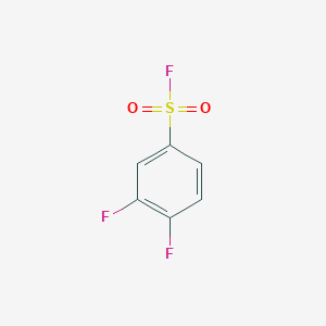 molecular formula C6H3F3O2S B13171484 3,4-Difluorobenzene-1-sulfonyl fluoride 