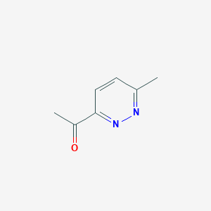 molecular formula C7H8N2O B1317150 1-(6-Methylpyridazin-3-YL)ethanone CAS No. 91544-04-6