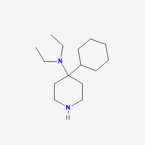 4-Cyclohexyl-N,N-diethylpiperidin-4-amine