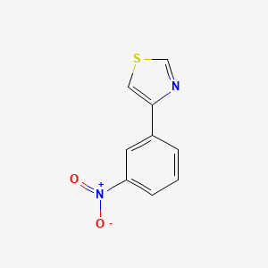 molecular formula C9H6N2O2S B13171518 4-(3-Nitrophenyl)-1,3-thiazole 