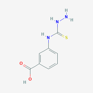 molecular formula C8H9N3O2S B1317153 3-[(Hydrazinocarbonothioyl)amino]benzoic acid CAS No. 88114-33-4